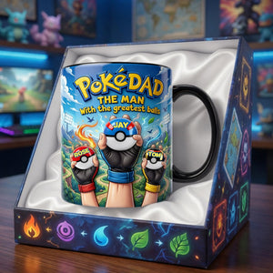 Dad And Little Champions Magic Mug - Personalized Gifts For Dad 05NALU070526