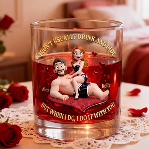 Fun Couple Whiskey Glass, Personalized Gifts For Couple 04QHLU230126