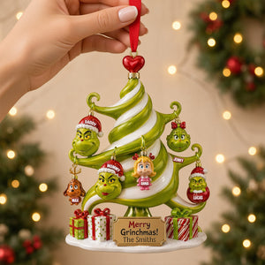 Family Christmas Tree Ornament - Personalized Gifts For Family Christmas Ornament 02QHTN280826