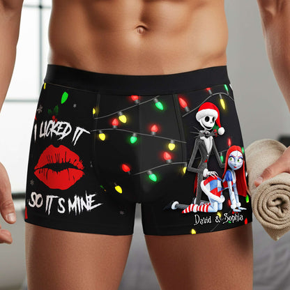 Freaky Skeleton Couple Christmas Boxers - Personalized Gifts For Him 04NALU160925