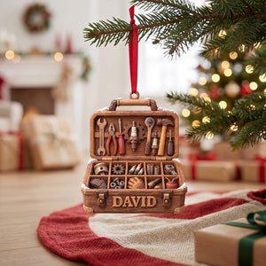 Mechanic Tool Box Acrylic Ornament - Personalized Gifts For Mechanic 01tttn101026