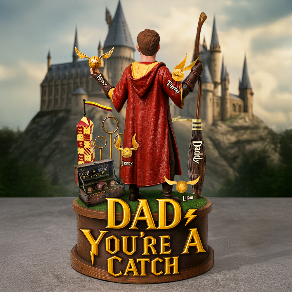 Wizard Dad Plaque - Personalized Gifts For Dad 05hupu230525