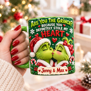 My Dear Mischief Sweetheart You Stole My Heart Accent Mug - Personalized Christmas Gifts For Couples 01hudh151026