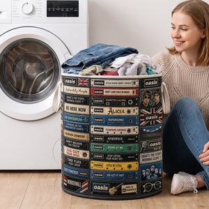 Oasis Quilted Laundry Basket - Personalized Gifts 03hudh100726