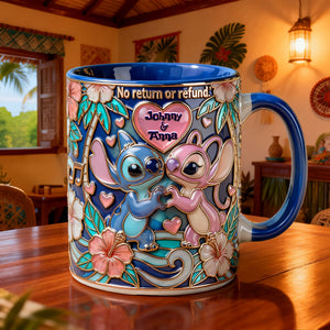 Tropical Island Couple Accent Mug - Personalized Gifts For Couples 01PALU150126
