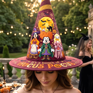 Mystical Quilted Witch Hat - Personalized Gifts For Halloween 02patn130826