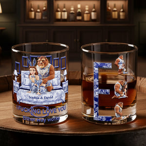 Wild Romance Couple Round Glass - Personalized Gifts For Couples 06OHLU201125