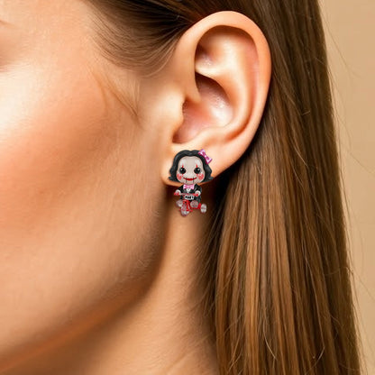 Cute Horror Characters Stud Earrings - Personalized Halloween Gifts For Horror Movie Fans 01pgtn150825