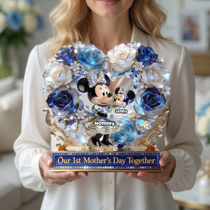 No.1 Mom – Toile De Jouy Acrylic Plaque - Personalized Gifts For Mother's Day 03PGDH230426