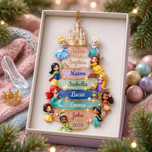 Lovely Fairy Tale Princesses Acrylic Ornament - Personalized Christmas Gifts 08nalu081026