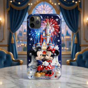 250th Anniversary Couple Phone Case - Personalized Gifts For Patriotic Couple Phone Case 01PGQN200526