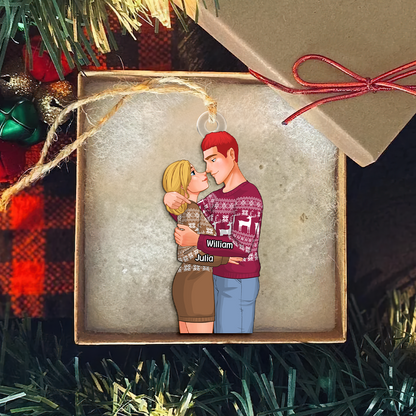 Personalized Gifts For Couple Christmas Ornament 02ACPU111124DA - Ornament - GoDuckee