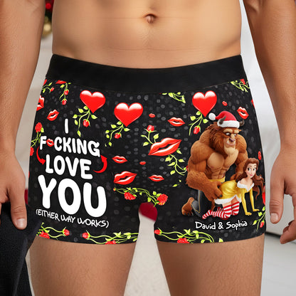 Naughty Couple Men's Boxers - Personalized Gifts For Him 03nalu180925