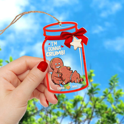 Personalized Gifts For Couple Christmas Ornament 05huqn200924 Funny Gingerbread Couple - Ornament - GoDuckee