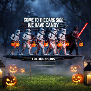 Trick Or Treat Squad Yard Sign - Personalized Halloween Decor 04qhqn030826