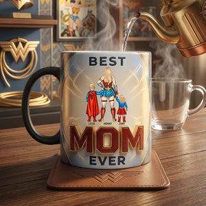 Best Mom Magic Ceramic Coffee Mug - Personalized Gifts For Mom 04natn200326