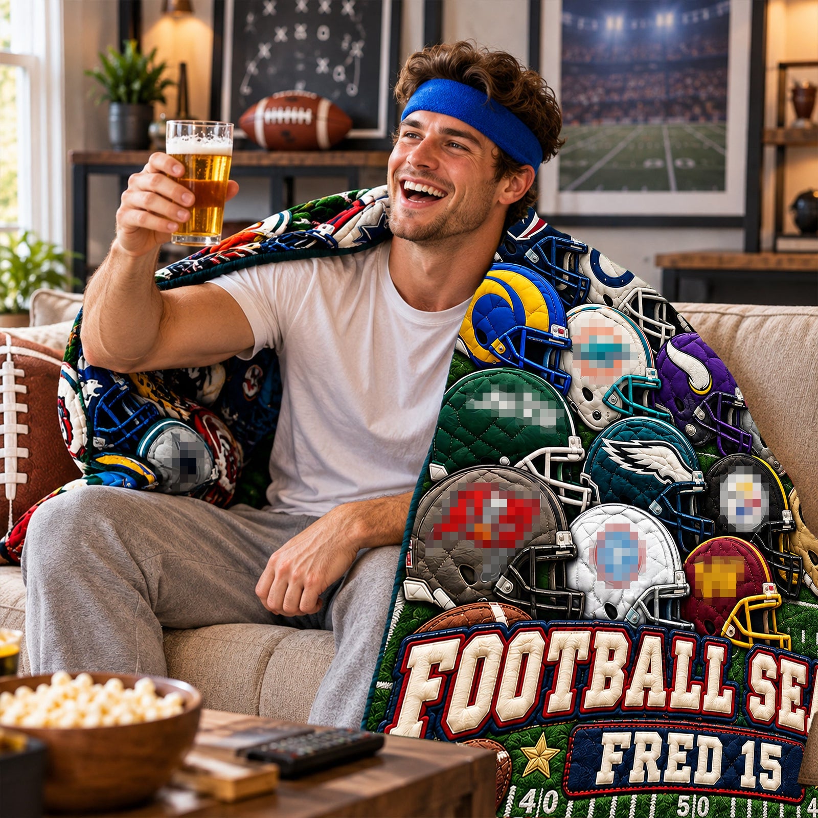 Team Helmet Blanket For The Season Personalized Gifts 03hulu051026