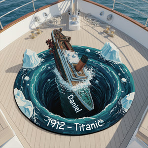 Personalized Stormy Sea Ship Adventure Doormat 10HYLU131125