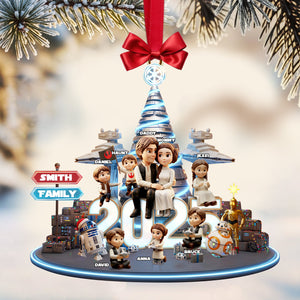 Personalized Gifts For Family, Cosmic Guardian Family Christmas Acrylic Ornament 04palu171025
