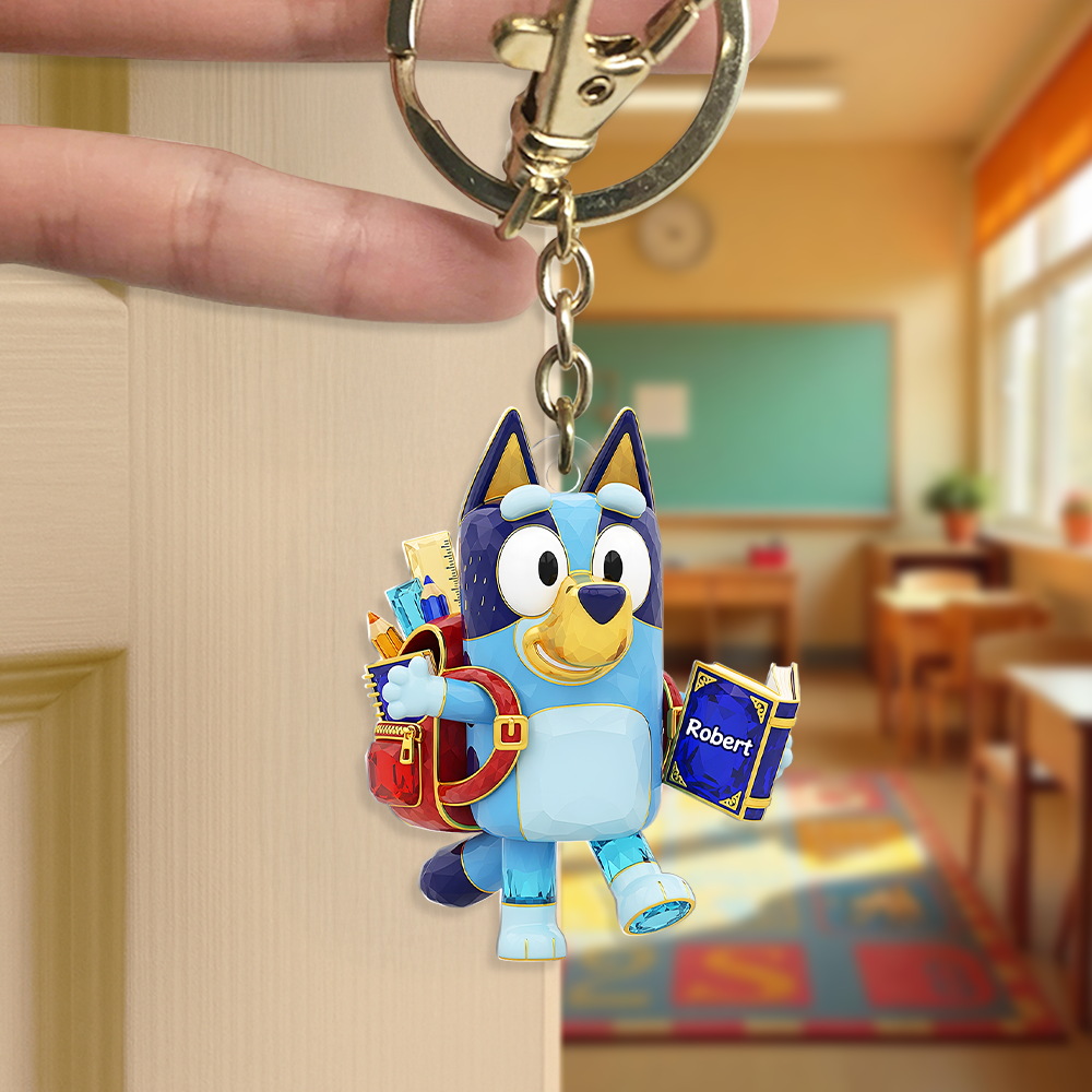 Little Dog Keychain - Personalized Gifts For Kids 02ohpu140625