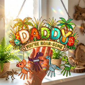 Tiny Roarsome Dino Kids Suncatcher Ornament - Personalized Gifts For Dad 01PADH290426