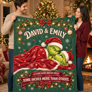Funny "I Love Every Inch Of You" Blanket - Personalized Gifts For Couple 05TTTN051026