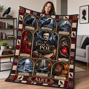 Gothic Literature Era Blanket - Personalized Gifts For Book Lovers 02HADH091026