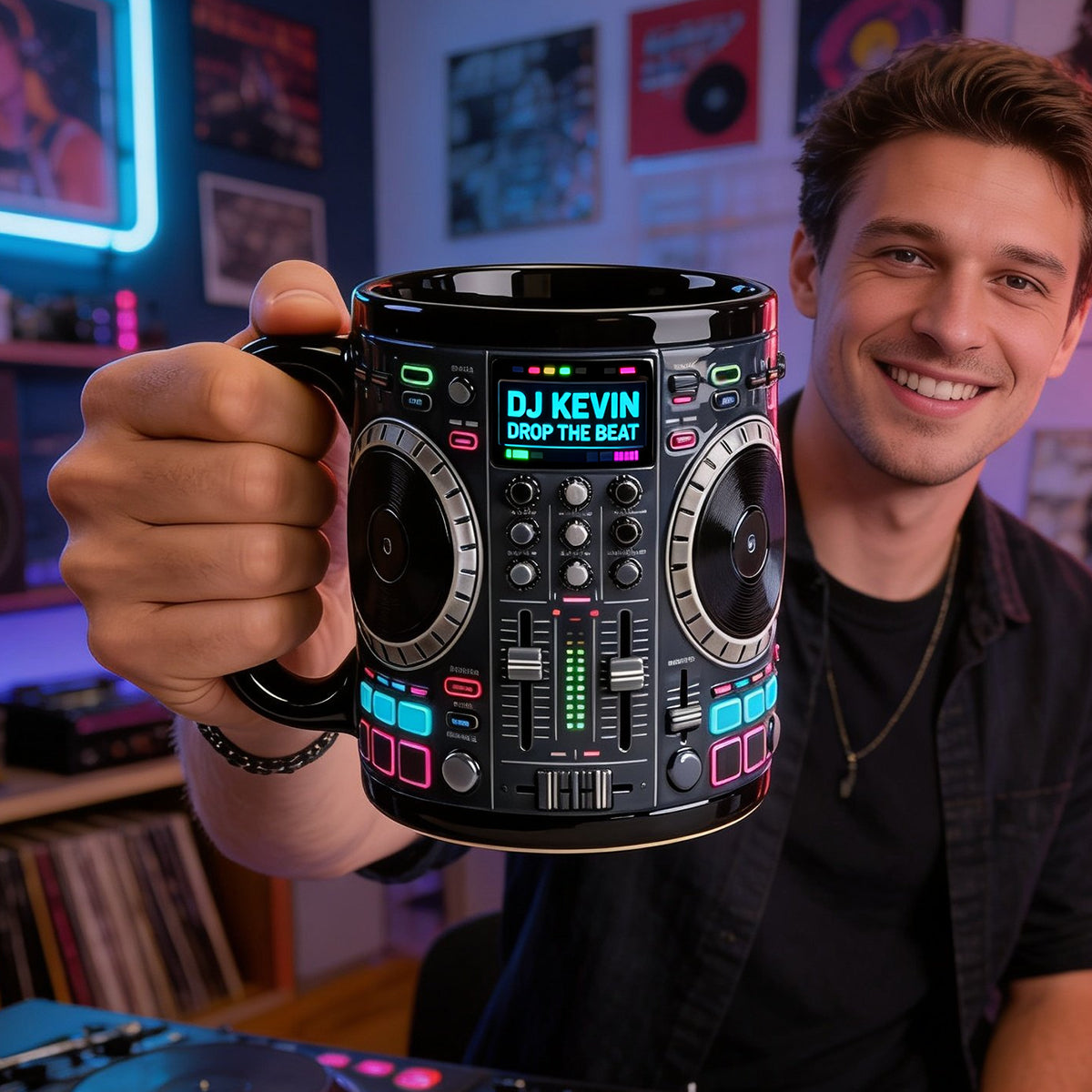 DJ Tables Coffee Mug Personalized Gifts For Disc Jockey 03natn070226 Music Lovers