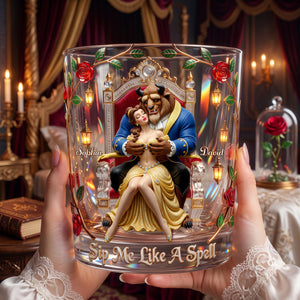 Hot Spell Love Round Glass - Personalized Gifts For Couple 06palu130726