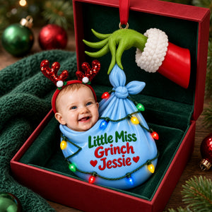 Wrapped in Holiday Cheer Ornament - Personalized Custom Photo Gift For Kids 05HULU141026