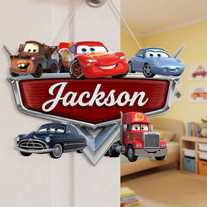 Racing Crew Acrylic Sign - Personalized Gifts For Kids 01nata250626