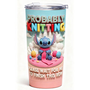 Tropical Alien Knitting Tumbler - Personalized Gifts For Knitting Lovers 05totn301225