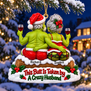 Taken Butt Old Couple Ornament - Personalized Gifts For Couple 06toqn161026
