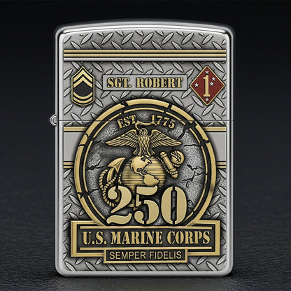 Military 250th Anniversary Flame Lighter, Personalized Gifts For Veteran 02qhtn300725