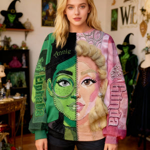 Two Sides Of Magic Patchwork Shirt - Personalized Gift For Witch Lovers 01HULU231225