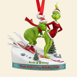Skiing Couple Christmas Ornament Personalized Gifts For Couple 03OHDT190925-Homacus