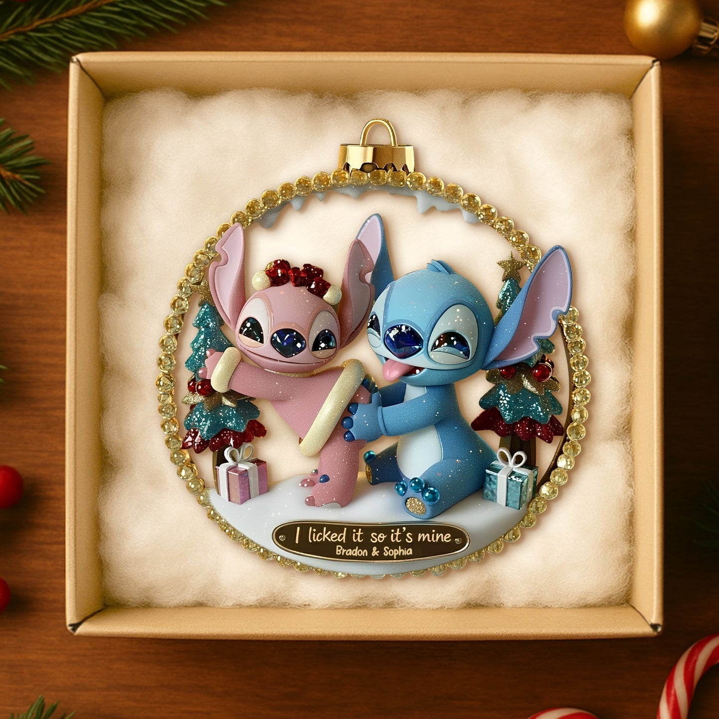 Spicy Alien Couple Ornament - Personalized Christmas Gifts For Couples 02TGTN160925