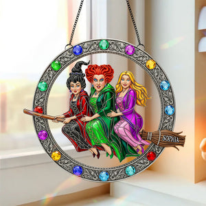 Enchanted Witches Trio Suncatcher - Personalized Gifts For Witch Lovers 04ohtn190825