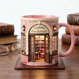Custom Bookstore Mug - Personalized Coffee Mug - Book Lover Gifts - Coffee Mug - GoDuckee