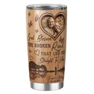 God Blessed Couple Custom Photo Tumbler - Personalized Gifts For Couple 05paqn180326