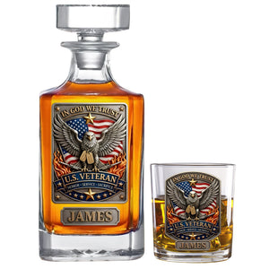 Veteran Decanter Set - Personalized Drinking Gifts For Veteran 03kidt240226