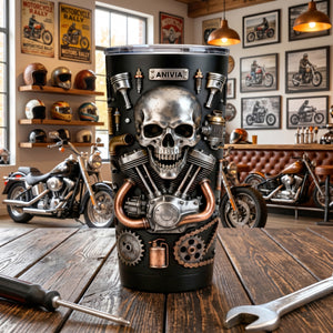 Skull Tumbler - Personalized Gifts For Bikers 03TOTN291225