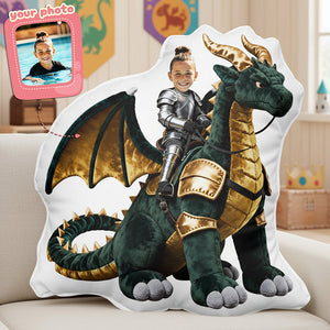 Dragon Knight Custom Photo Custom Shape Pillow - Personalized Gifts For Kid 01pata271225