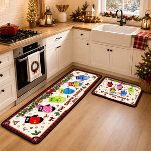 Christmas Glove Family Runner Rug - Personalized Gifts For Family Runner Rug 02NADT260826