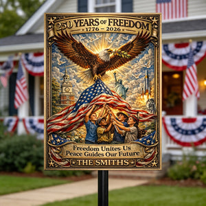 America 250th Anniversary Metal Sign - Personalized Gifts For Patriots 02tytn110326