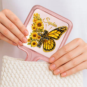Butterfly Cross Floral Handheld Mirror – Personalized Gifts For Christians 04huqn051225