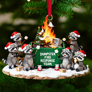 Dumpster Fire Response Team Ornament Personalized Gifts For Coworker 02QHDT111125