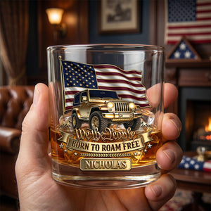 Proud Off-road Journey x Celebrated America 250th Anniversary Drinking Glass - Personalized Gifts For Off-road Lovers 01pgdh150626