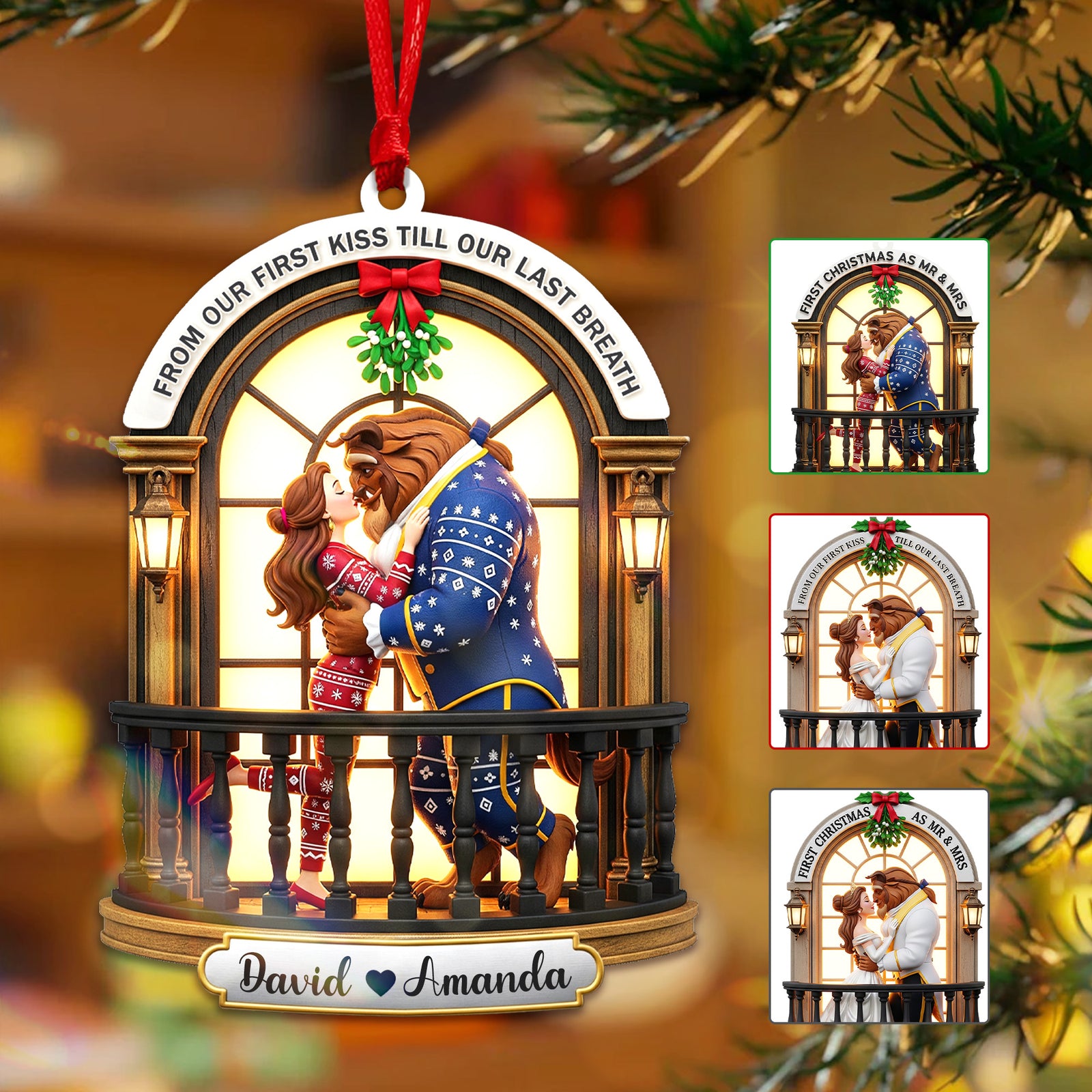 Personalized Gifts For Christmas, The Best Couple Acrylic Ornament 03namg230825