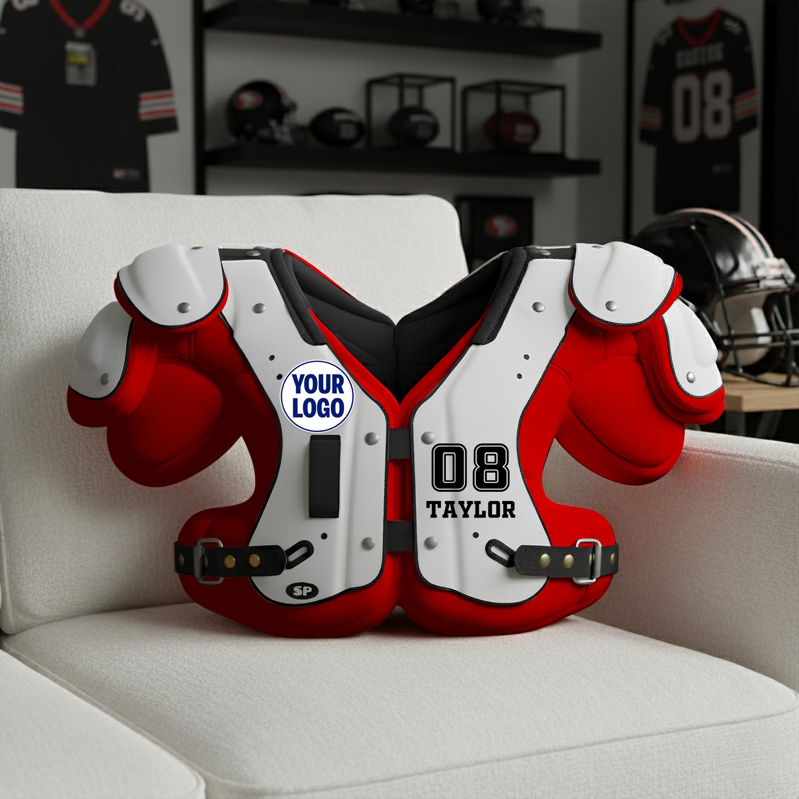 Shoulder Pad Armor Pillow - Personalized Gifts For Sport Lovers 01KILU131125